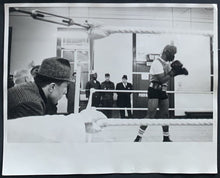 Load image into Gallery viewer, (2) c1970 Large Type 1 Photo Heavyweight Boxer George Chuvalo Training Fighter