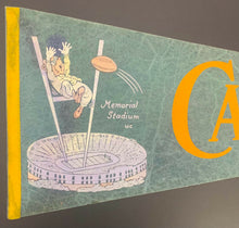 Load image into Gallery viewer, 1960's California University Memorial Stadium Full Size Pennant Football