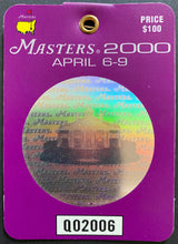 Load image into Gallery viewer, 2000 PGA Masters Golf Tournament Program + Weekend Pass Vijay Singh Wins