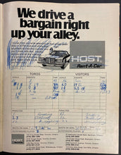 Load image into Gallery viewer, 1974 WHA Playoffs Round 2 Game 1 Program Toronto Toros Chicago Cougars