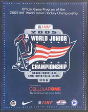 Load image into Gallery viewer, 2005 IIHF World Junior Championship Program Canada Russia Crosby Ovechkin Malkin