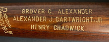 Load image into Gallery viewer, 1938 Hall of Fame Induction Bat Alexander Ltd Ed 360/500 Cooperstown Baseball