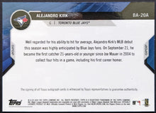 Load image into Gallery viewer, 2020 Bowman Next Alejandro Kirk Auto MLB Card America's Top 100 Prospects #20