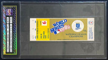 Load image into Gallery viewer, 1985 World Series Game 6 Ticket Stub Royals Stadium KC Authenticated iCert