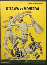 Load image into Gallery viewer, 1959 CFL Football Program Ottawa Rough Riders vs Montreal Alouettes Unscored