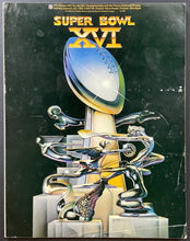 Load image into Gallery viewer, 1982 Super Bowl XVI Program San Francisco 49ers Cincinnati Bengals NFL