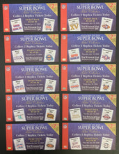 Load image into Gallery viewer, History of the First 40 Super Bowls Booklet/Program + Tickets NFL Football VTG
