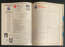 Load image into Gallery viewer, 1980 NHL Hockey Northlands Coliseum Program Gretzky 1st Hat Trick Oilers v Jets