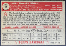 Load image into Gallery viewer, 1952 Topps Baseball Jim Hegan #17 Cleveland Indians Vintage MLB Card