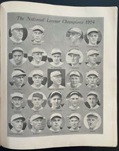Load image into Gallery viewer, 1924 World Series Baseball Program Game 3,4,5 Washington Senators vs Giants