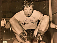 Load image into Gallery viewer, George Chuvalo Autographed Photo From Grossingers Gym Signed Boxing Training JSA