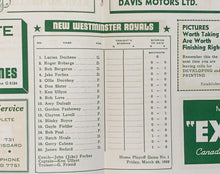 Load image into Gallery viewer, 1952 Victoria Memorial Arena Pacific Coast Hockey League Playoff Program Cougars