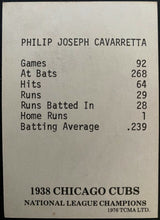Load image into Gallery viewer, 1976 Phil Cavaretta Baseball Card Autographed Signed Vintage Chicago Cubs MLB