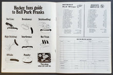 Load image into Gallery viewer, 1972 Detroit Olympia NHL Program Red Wings - Minnesota North Stars Marcel Dionne