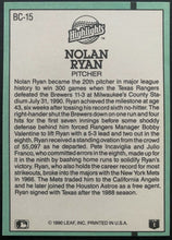 Load image into Gallery viewer, 1990 Vintage MLB Texas Rangers Nolan Ryan 300th Win Ticket Stub Card Certificate