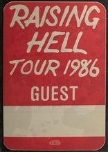 Load image into Gallery viewer, 1986 Run DMC Raising Hell Tour Guest Backstage Pass Vintage Music iCert Rap Rock