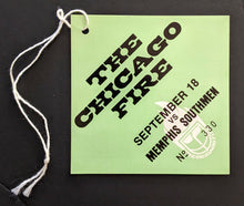 Load image into Gallery viewer, 1974 Chicago Fire vs Memphis World Football League Ticket + Sideline Pass