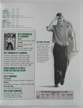 Load image into Gallery viewer, 2003 Master Journal Golf Program + Final Day Pairing Sheet & Map - Mike Weir