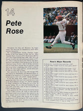 Load image into Gallery viewer, 1985 Pete Rose Autographed 4192nd Record Breaking Hit Program Riverfront Stadium