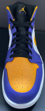 Load image into Gallery viewer, Air Jordan 1 Mid Size 13 Nike Dark Concord  Taxi-White-Black DQ8426-517