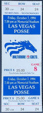 Load image into Gallery viewer, 1994 Las Vegas Posse v. Baltimore Colts CFL Unused Ticket Canadian Football