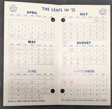 Load image into Gallery viewer, Toronto Maple Leaf Baseball Team Pocket Schedules 1952-1959 Vintage