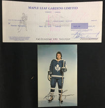 Load image into Gallery viewer, 1976 Maple Leaf Gardens Donald Trump Signed Cheque To George Ferguson NHL Player