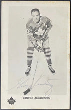 Load image into Gallery viewer, 1960s George Armstrong Autographed Toronto Maple Leafs Team Issued Postcard KSA