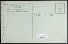 Load image into Gallery viewer, Carl Hubbell Signed Hall Of Fame Autographed Postcard New York Giants MLB COA