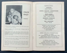 Load image into Gallery viewer, 1977 Canadian Heavyweight Championship Boxing Program Chuvalo vs Felstein VTG