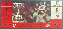 Load image into Gallery viewer, 1985 CFL Grey Cup Full Ticket Graded EX-EM 6 Olympic Stadium Tiger-Cats BC Lions