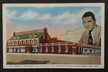 Load image into Gallery viewer, 1930s Jack Dempsey Madison Square Gardens Restaurant Postcard Boxing Vintage