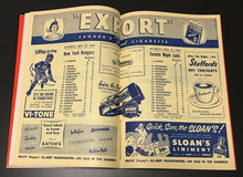Load image into Gallery viewer, 1954 HARRY LUMLEY Autograph Maple Leafs PROGRAM Toronto vs NYR Vtg Hockey NHL