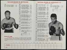 Load image into Gallery viewer, 1974 Boxing Program Muhammad Ali Joe Frazier 2 Maple Leaf Gardens Closed Circuit
