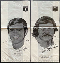 Load image into Gallery viewer, Vintage MLB Superstar Lunch Bags x2 Catfish Hunter / Fred Lynn + Hank Aaron