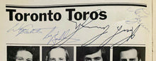 Load image into Gallery viewer, 1973 Toronto Toros 2nd WHA Hockey Game Program + Ticket Autographed Signed v NY