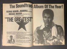 Load image into Gallery viewer, 1977 Billboard Magazine With 2 Page Spread Featuring Muhammad Ali Boxing Champ