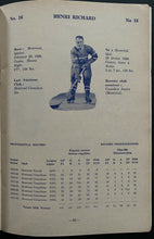 Load image into Gallery viewer, 1962-63 Vintage NHL Hockey Montreal Canadiens Yearbook + Media Guide Richard