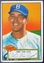 Load image into Gallery viewer, 1952 Topps Baseball Chris Van Cuyk #53 Brooklyn Dodgers Vintage MLB Card