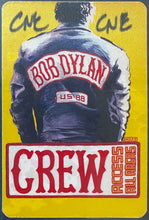 Load image into Gallery viewer, 1988 Bob Dylan Crew Access All Areas Pass Never Ending Tour CNE iCert Authentic