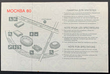 Load image into Gallery viewer, 1980 Summer Olympics Moscow Track And Field Ticket Unused Athletics Vintage