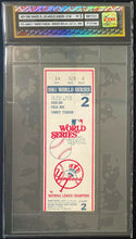 Load image into Gallery viewer, 1981 World Series Baseball Ticket Game 2 New York Yankees Vs Dodgers MLB icert 5