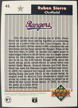 Load image into Gallery viewer, Ruben Sierra Autographed 1992 Upper Deck Baseball Card Signed MLB Rangers