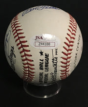 Load image into Gallery viewer, Johnny Mize Ralph Kiner Musial + Multi Signed Baseball MLB HOFERS x6 JSA Letter