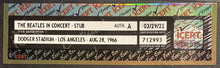 Load image into Gallery viewer, 1966 Dodger Stadium Beatles Slabbed Concert Ticket Green Authenticated iCert