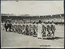 Load image into Gallery viewer, 1912 Vintage Stockholm Summer Olympics Opening Ceremonies Type 1 Photo LOA
