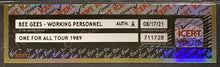 Load image into Gallery viewer, 1989 Bee Gees One For All Tour Working Personnel Pass VTG Exhibition Stadium