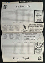 Load image into Gallery viewer, 1959 World Series Program Comiskey Park Game 1,2 + 6 Dodgers vs White Sox