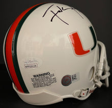 Load image into Gallery viewer, Frank Gore Autographed University of Miami White Mini Helmet Signed NCAA JSA