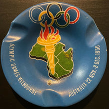 Load image into Gallery viewer, 1956 Summer Olympics Colored Ashtray Keepsake Melbourne Australia James Zavitz